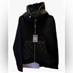 NWT, oversized Soia&Kyo Jacket , Size L, Black, quilted details